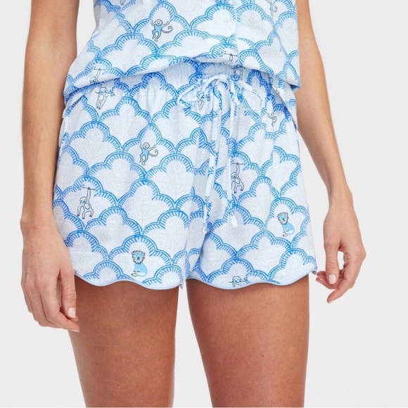 Roller Rabbit X Target Women’s Geo Trellis Short Sleeves and Shorts Pajama Set - Picture 4 of 4